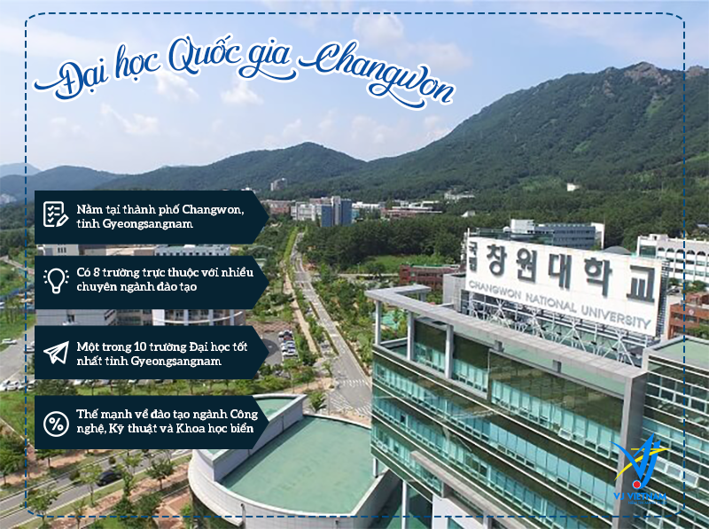 Đại học Quốc gia Changwon - Đơn vị liên kết trực tiếp cùng Du học Hàn Quốc VJ