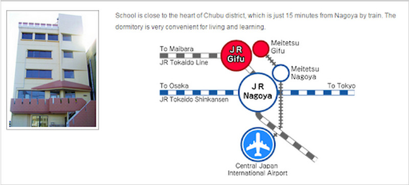 Bản đồ chỉ đường đến ký túc xá trường Nhật ngữ Quốc tế Hotsuma