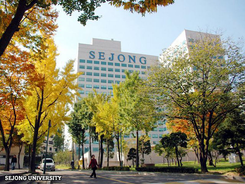 Trường đại học Sejong vào mùa thu 
