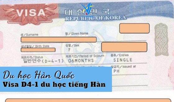 Du học tiếng Hàn Visa D4-1 vừa học vừa làm
