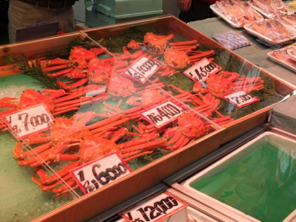 “Chợ Oumicho” từ thời kỳ Edo là chợ cá sôi động và được gọi là “nhà bếp của người dân Kanazawa”