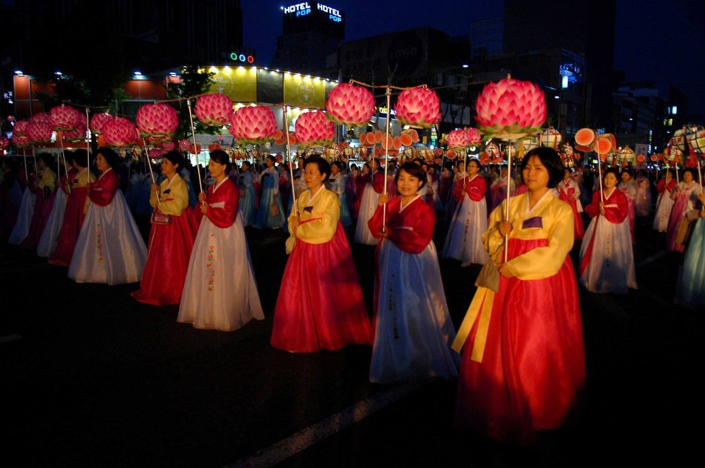 Lễ Phật Đản tại Hàn Quốc được tổ chức vào ngày 08/04 âm lịch