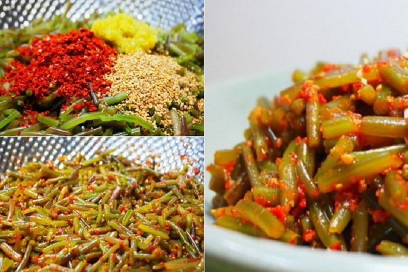 Kim chi Dây khoai lang (고구마줄기김치) là một loại Kimchi khá đặc biệt