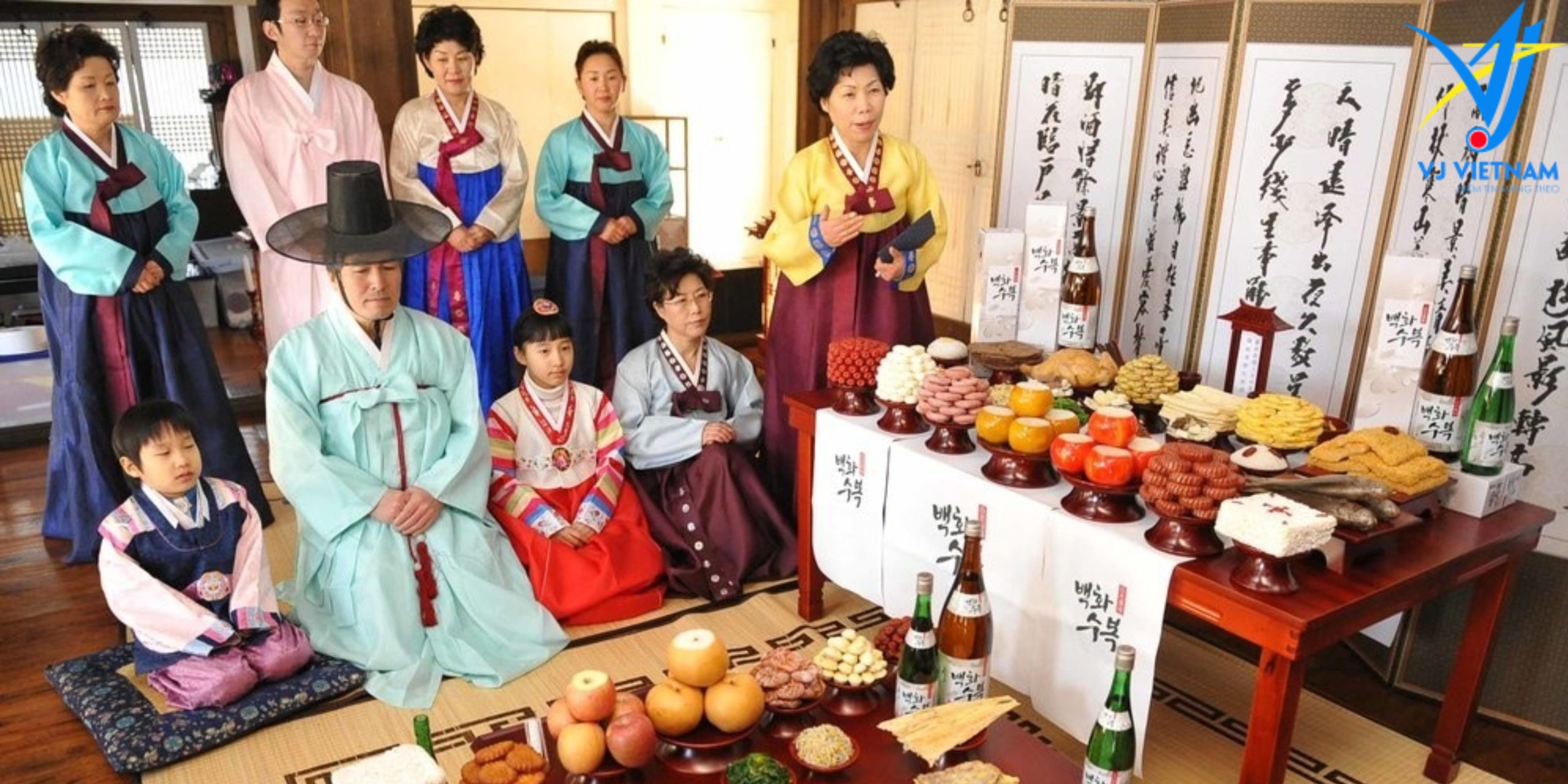 Người Hàn cúng bái tổ tiên vào ngày mùng 1 đầu năm mới