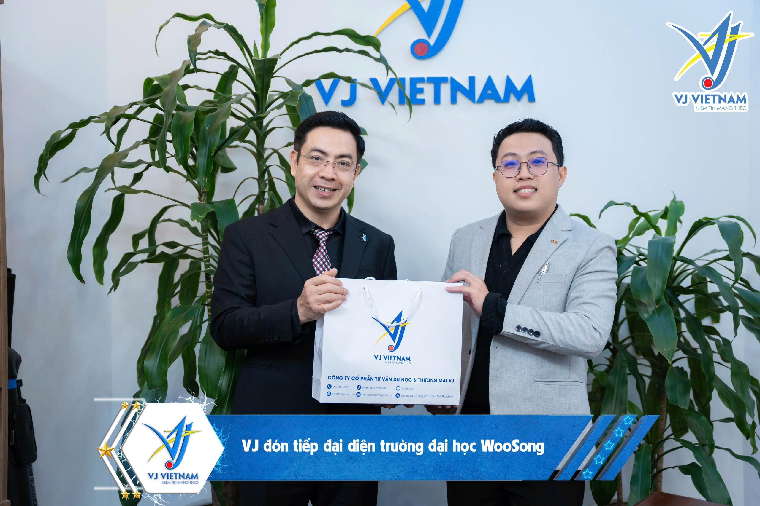 VJ và đại diện Đại học Woosong trong chuyến thăm ngày 21/1/2026