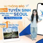 VJ thông báo thông tin tuyển sinh Đại học Nữ sinh Seoul